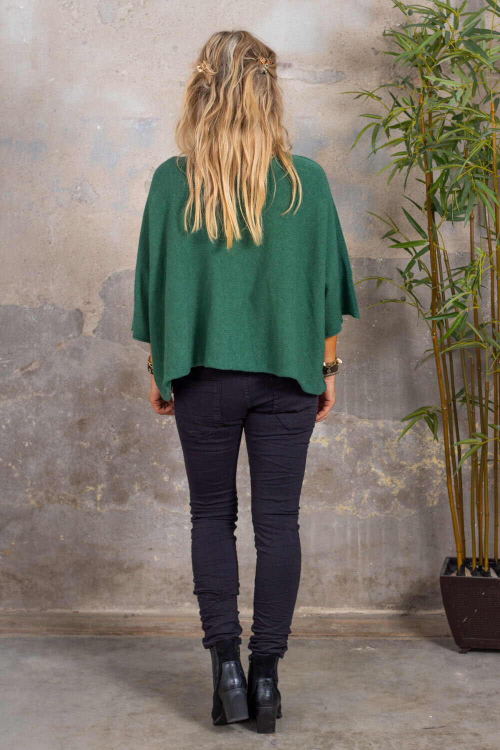 Dinah Boxy Knit Sweater - Smaragd