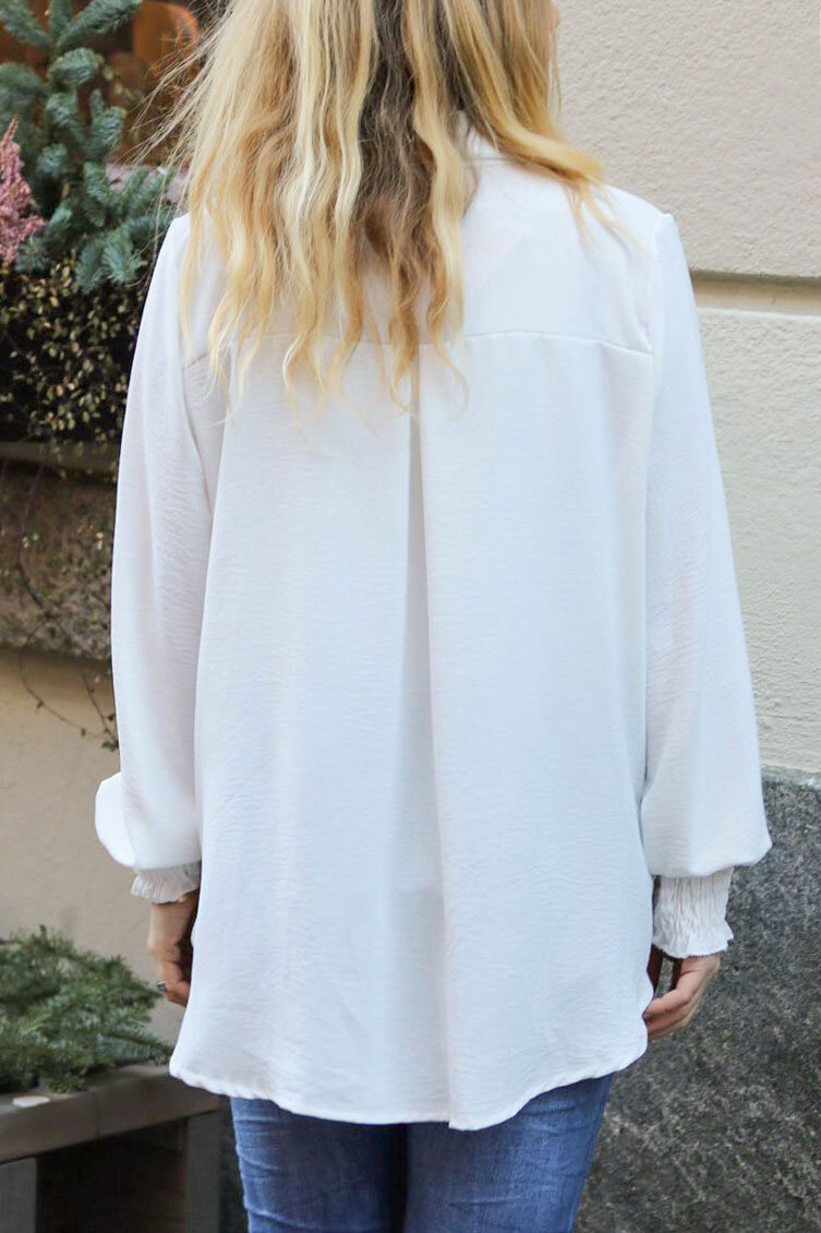 Fredrika Shirt - Elastic sleeves - Cream