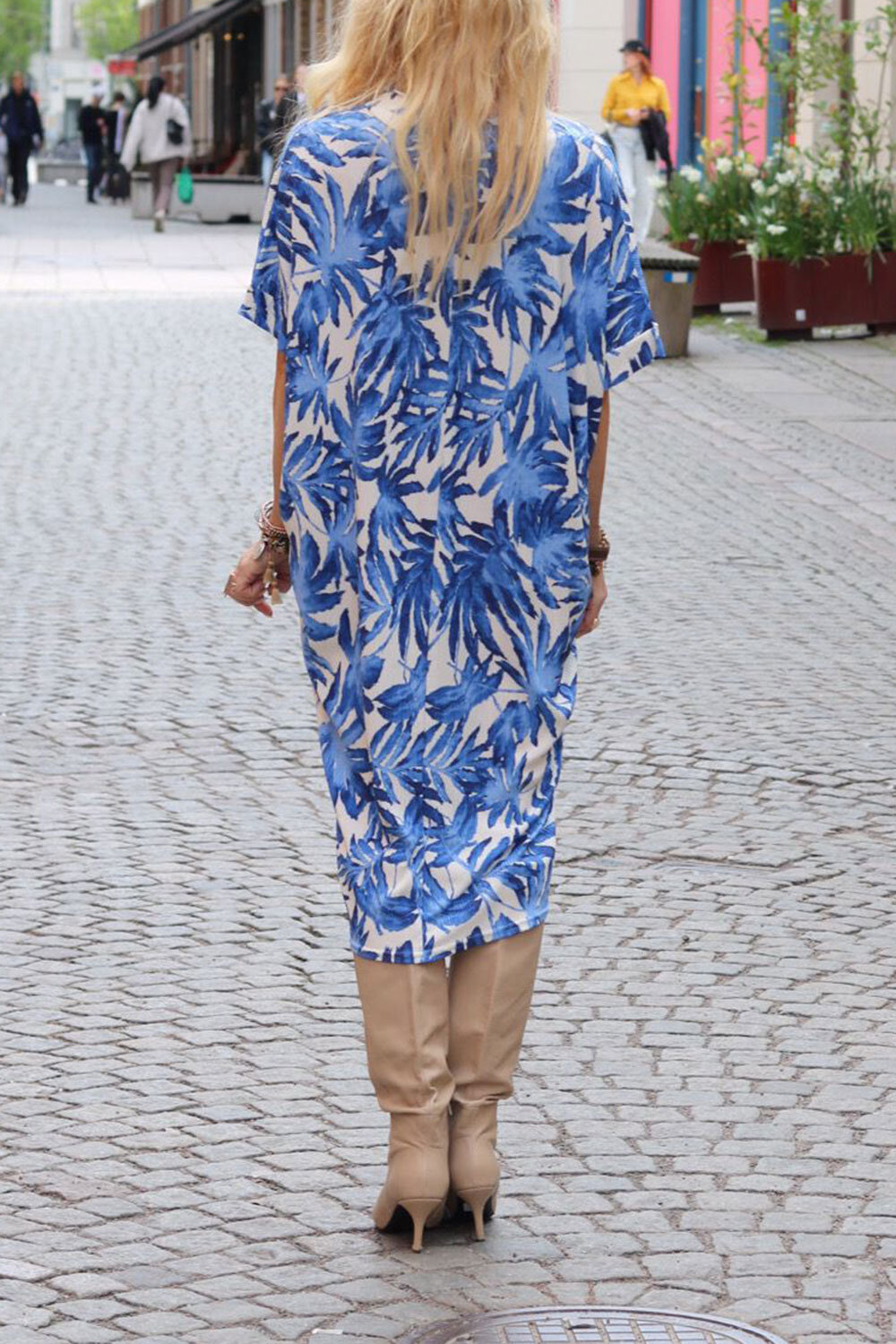 Frida Klänning - Blad - Blå