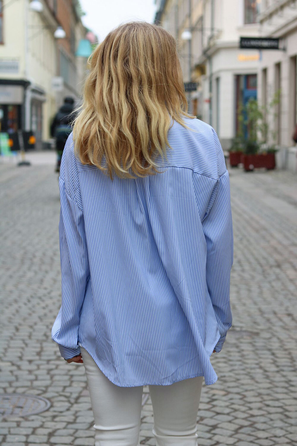 Grace Randig skjorta - Dekoration - Blå/Vit