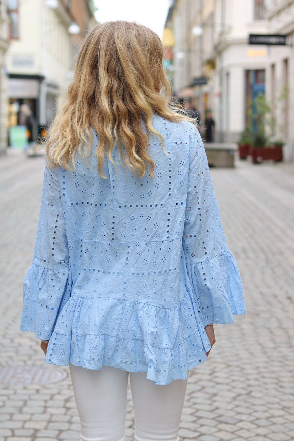 Ingela Embroidered blouse - Blue