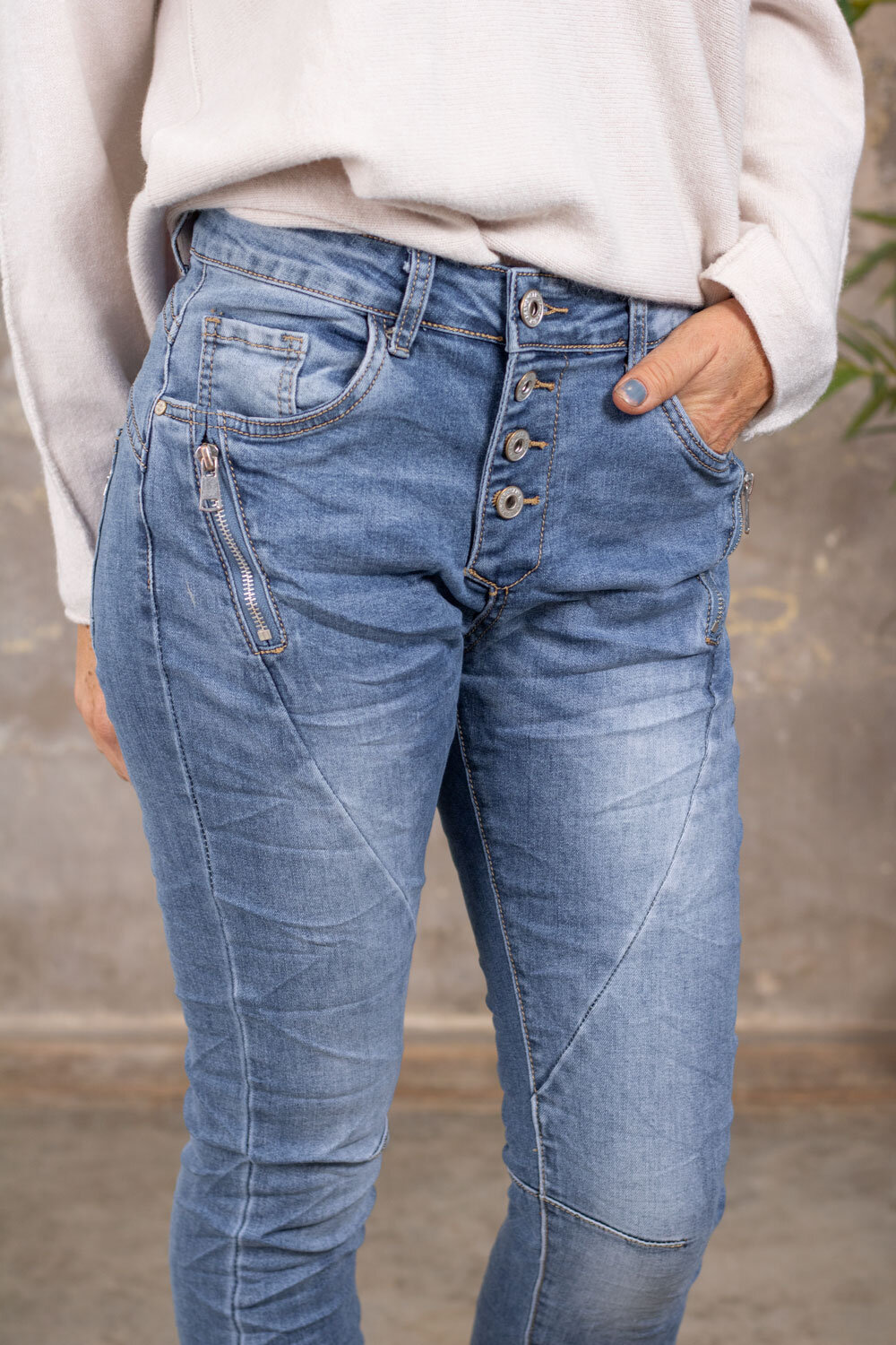 Jeans JW2229 - Zippers - Light wash