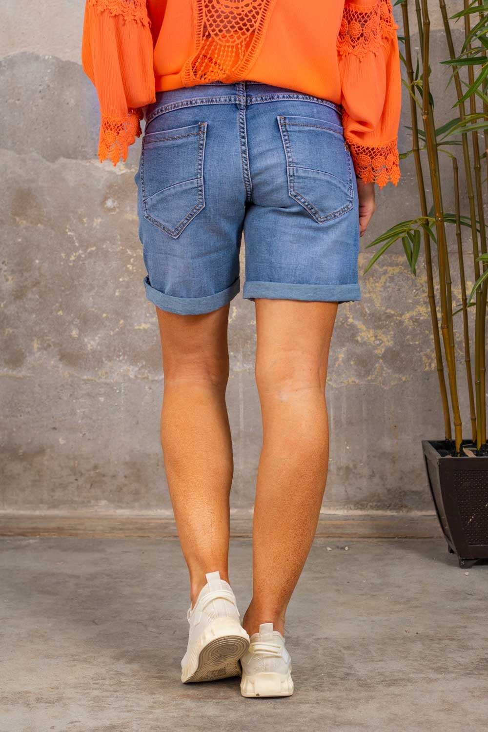 Jeans shorts 22154 - Buttons - Denim