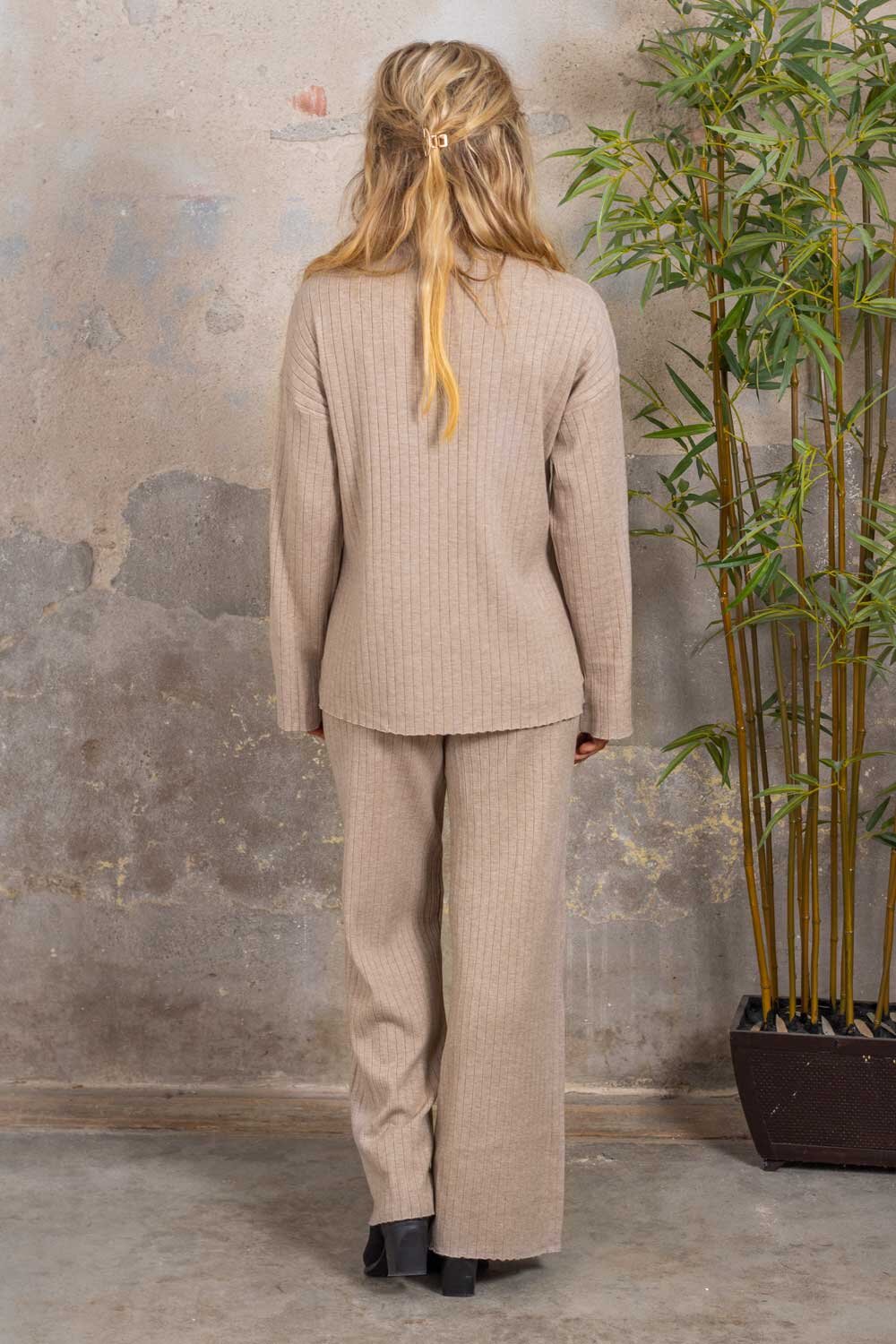 Jessie set - Sweater & Pants - Taupe