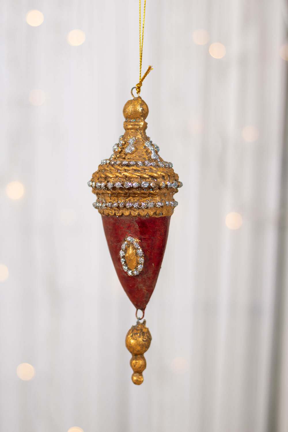 Christmas decoration with pendant - Red/Gold