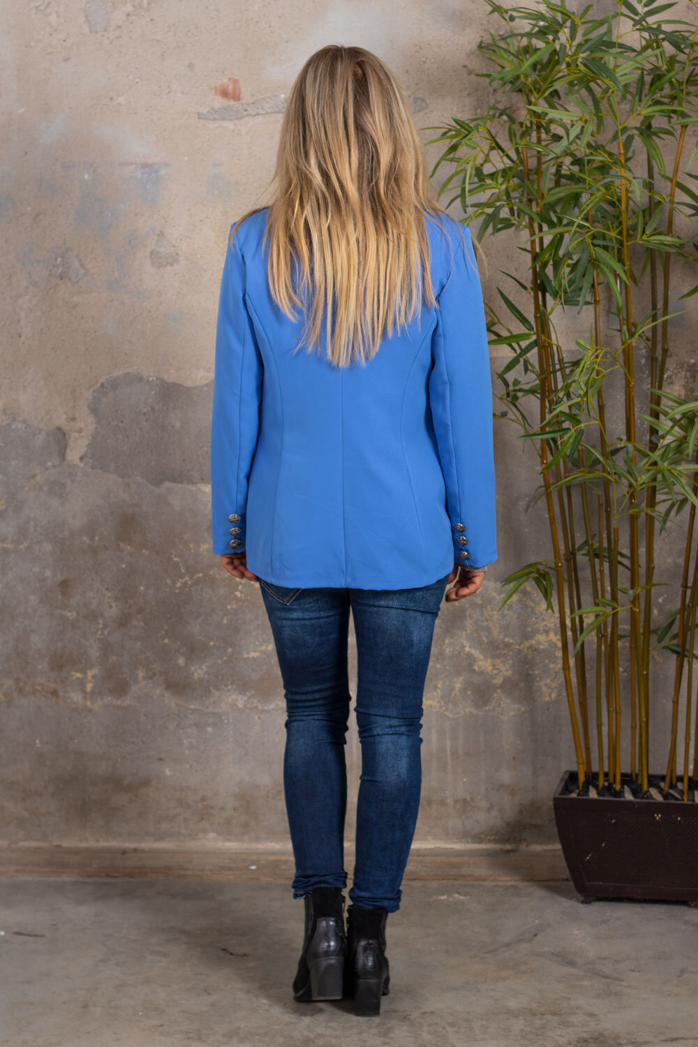 Jacket with Buttons - Blue