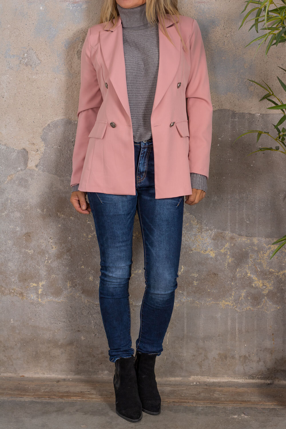 Second-hand sorting Jacket with Buttons - Pink