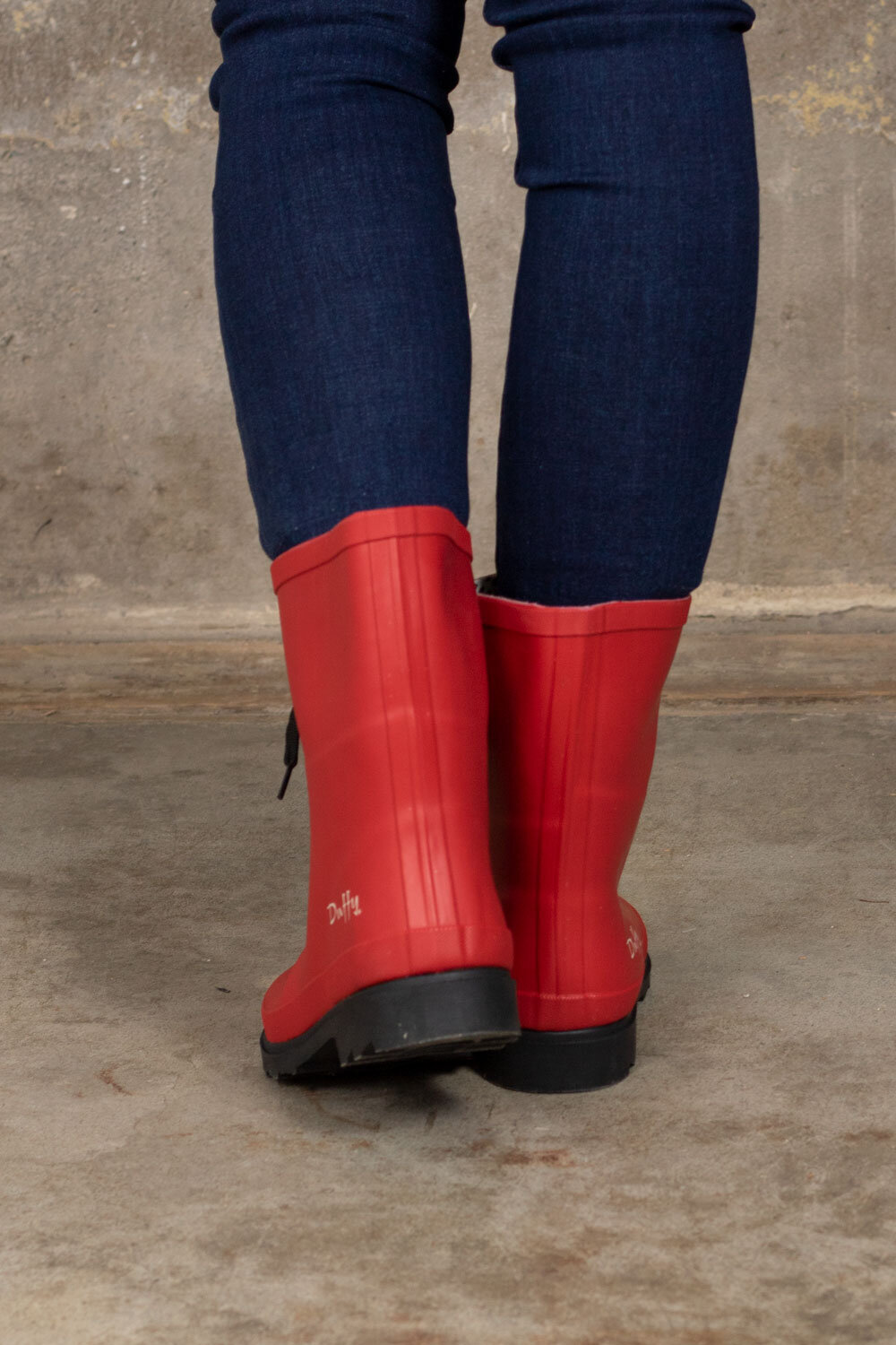 Low rubber boots - Red