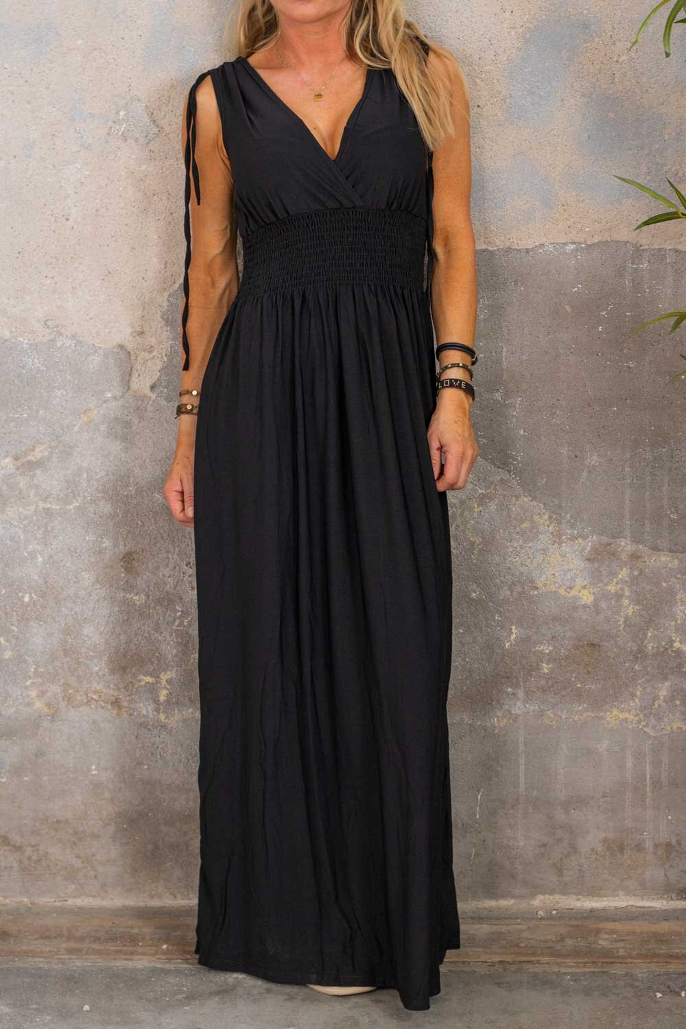 Long soft dress - Black