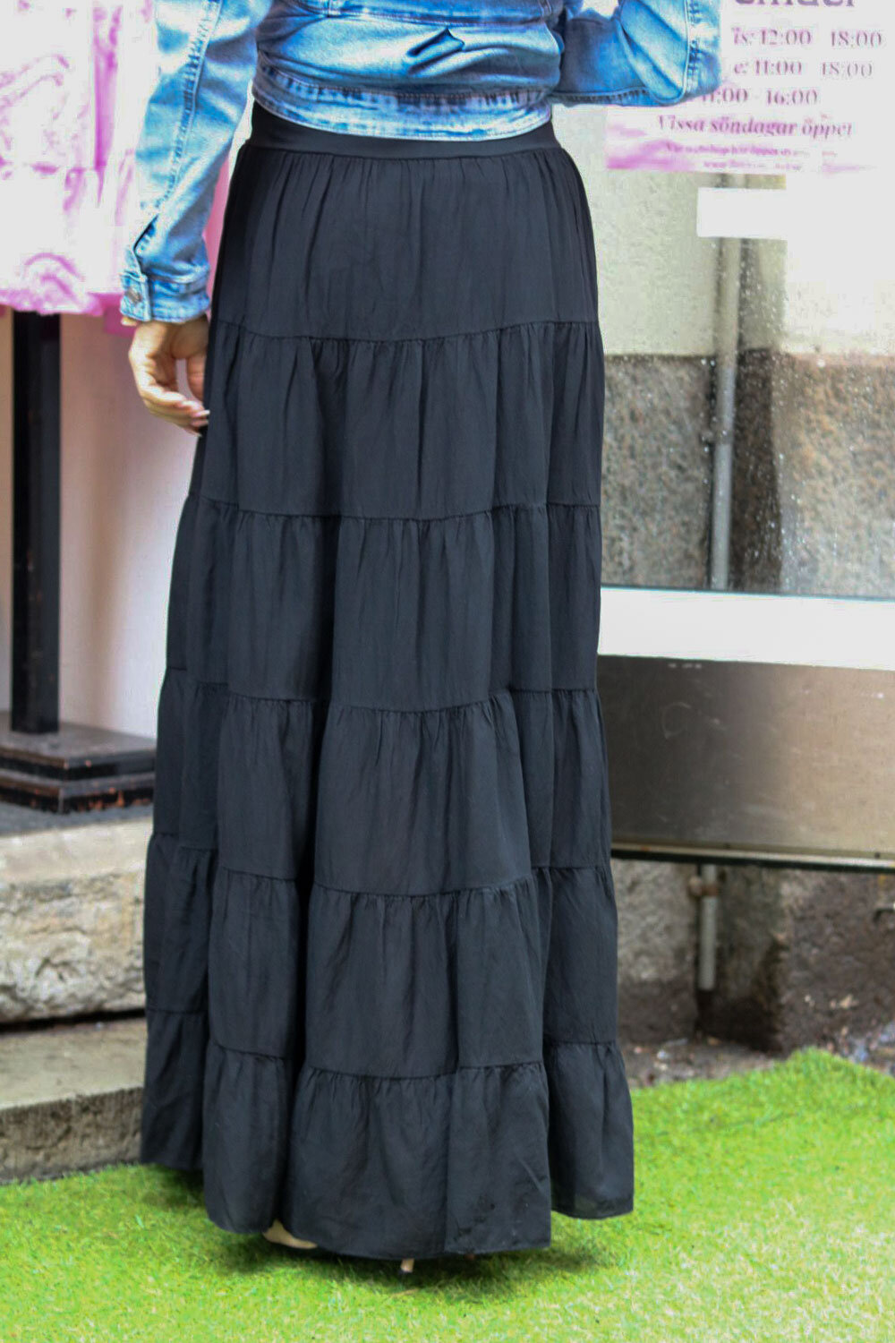 Long skirt - Black