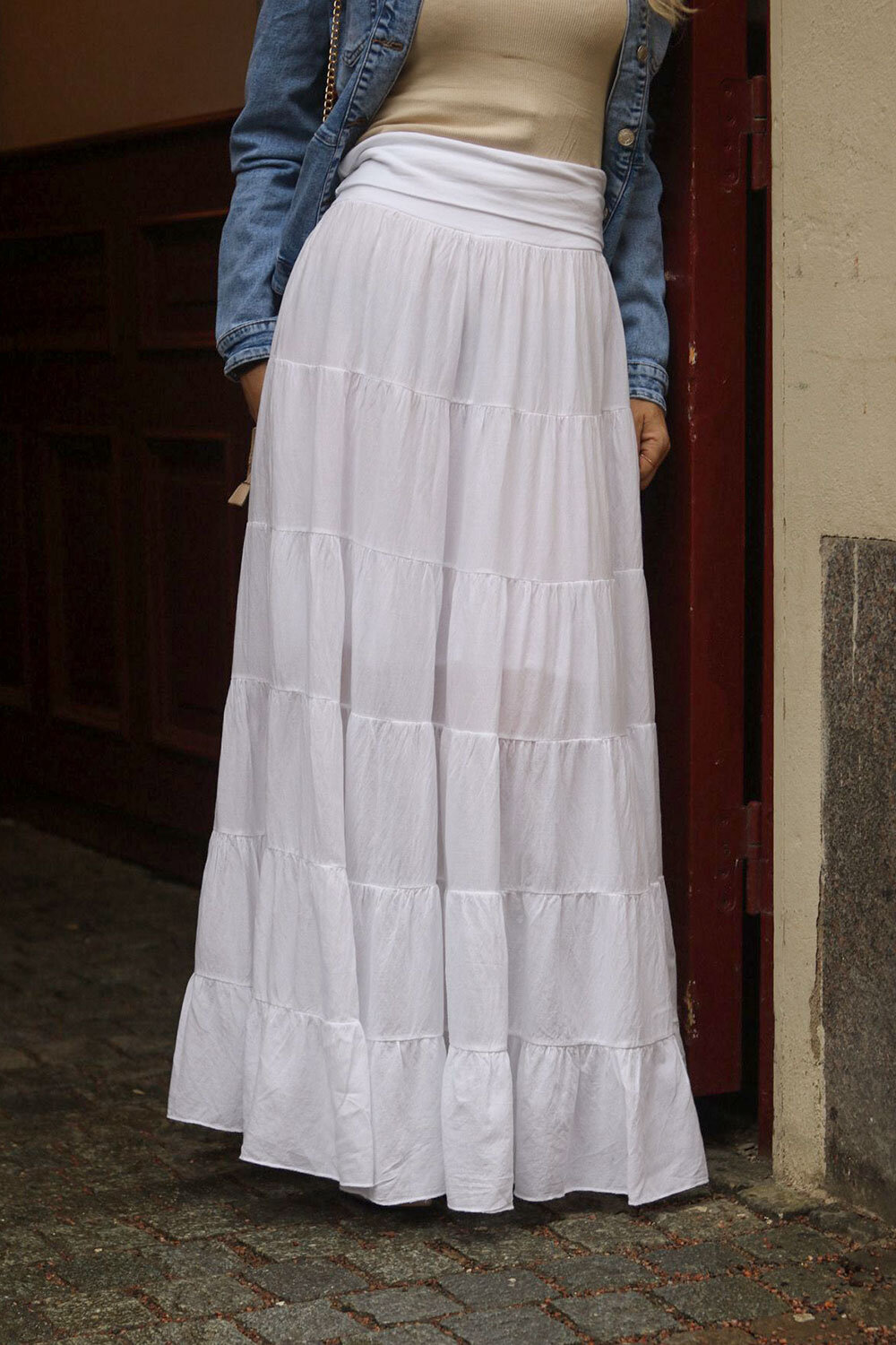 Long skirt - White