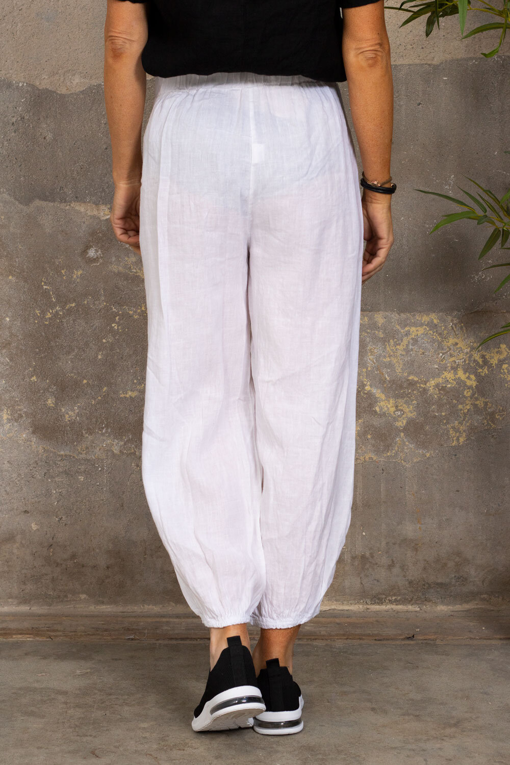 Linen pants - Pockets - White