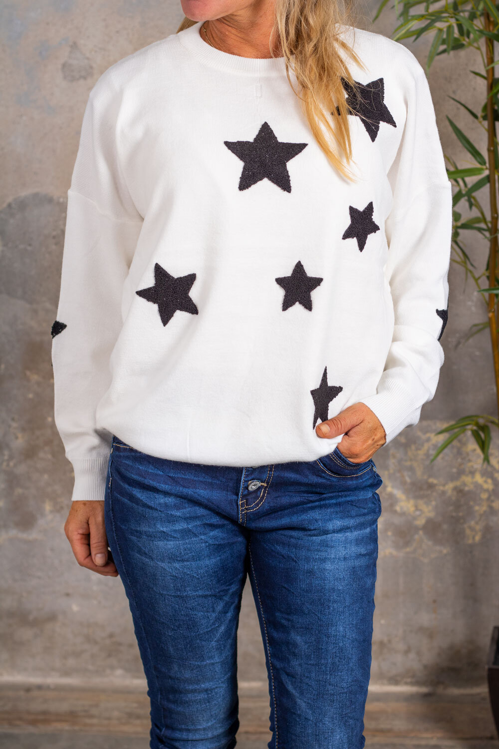Matilda Sweater - Stars - Cream
