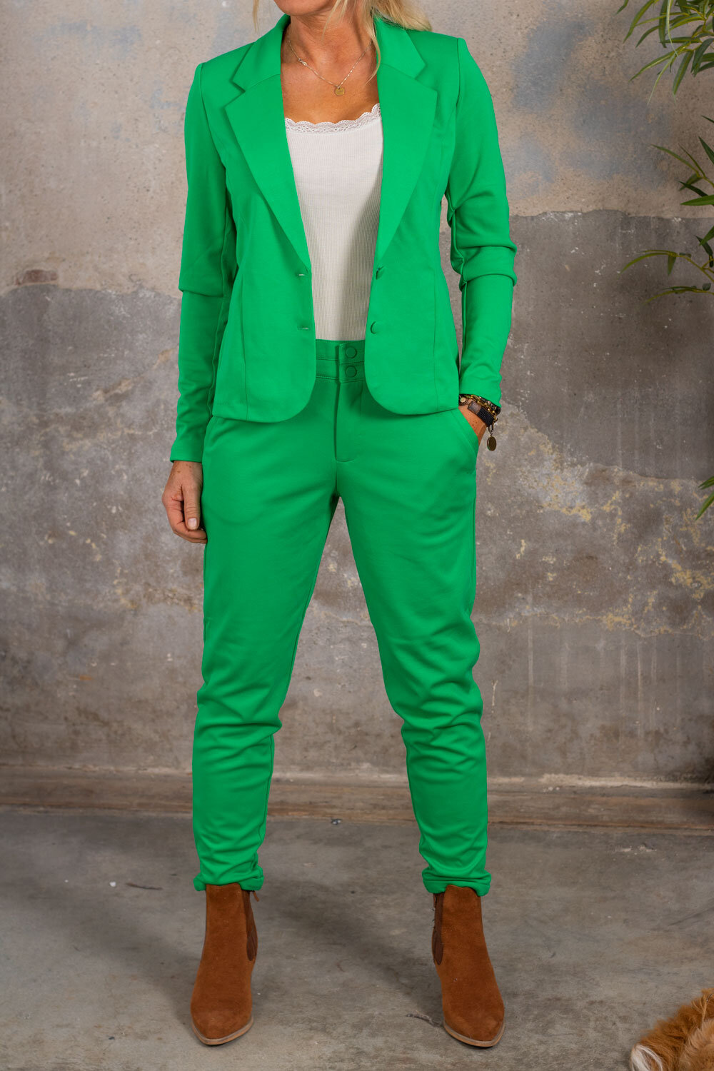 Soft Suit Pants - Emerald