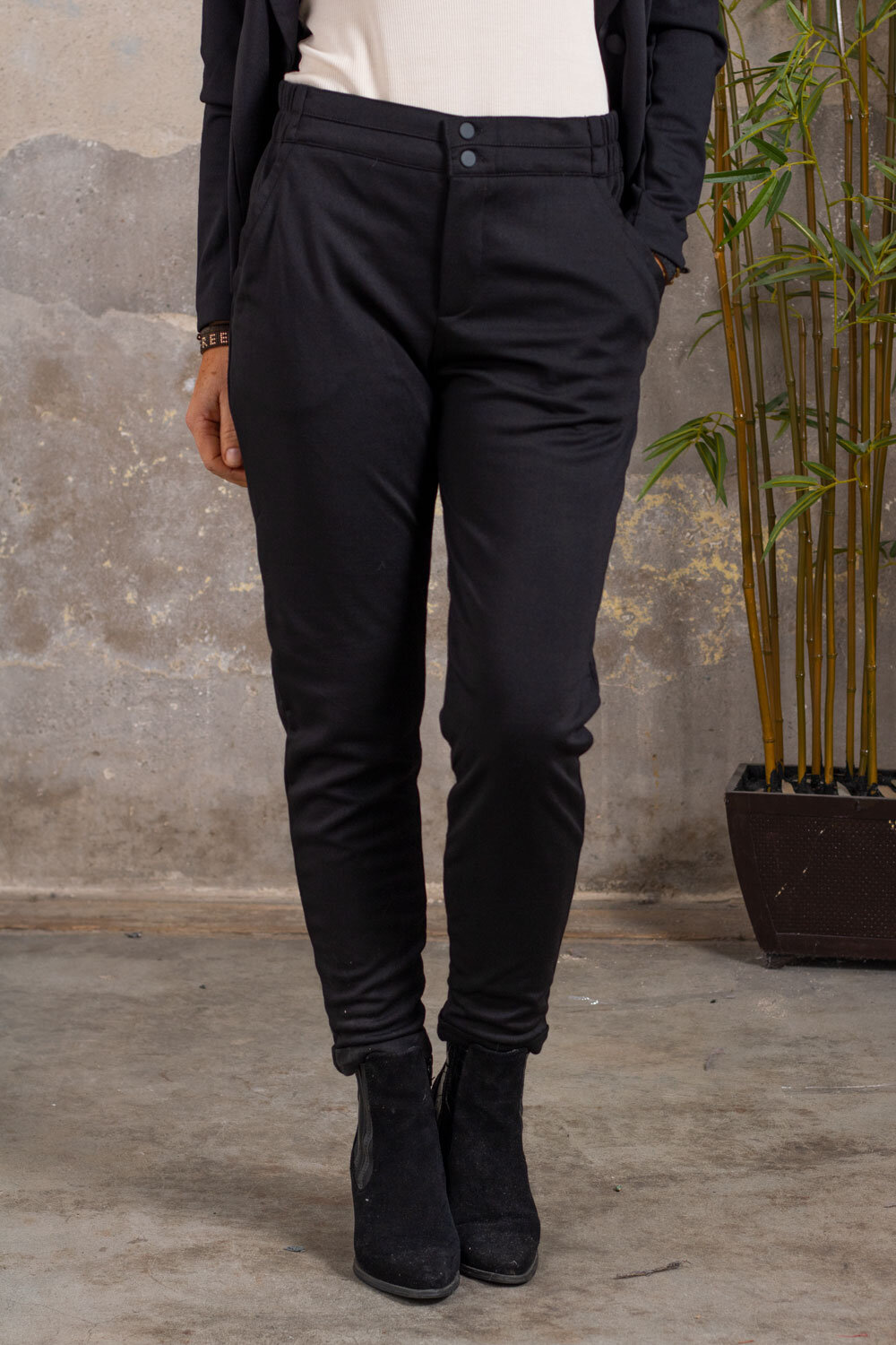 Soft Suit Pants - Black