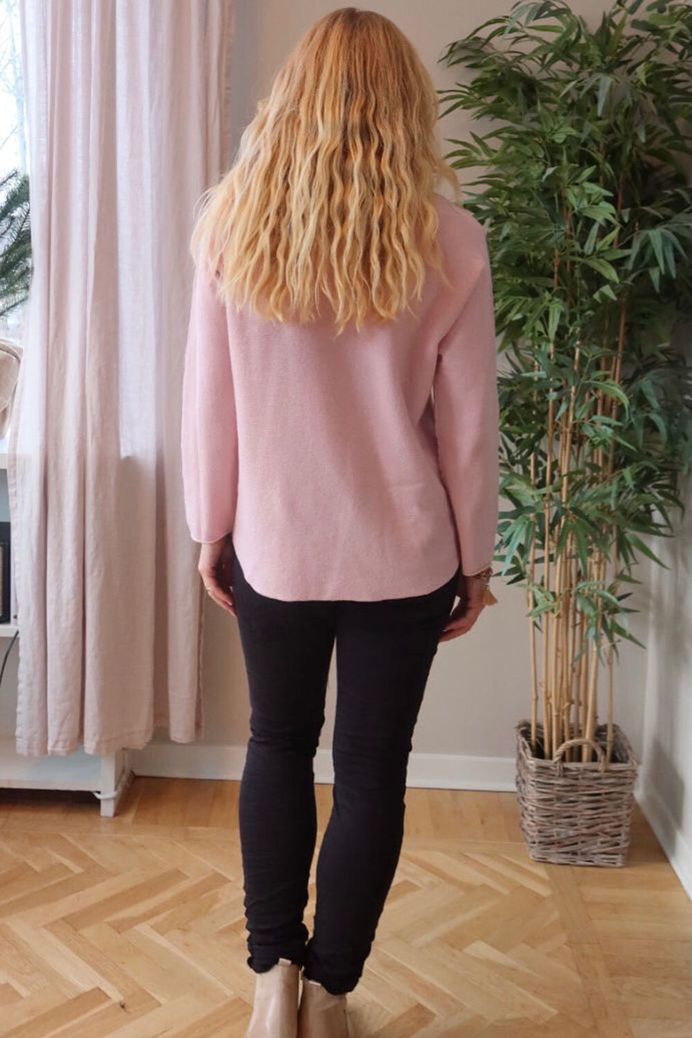 Molly v-neck sweater - Pink