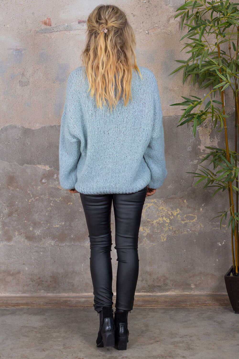 Rosabel Knitted sweater - Sky blue