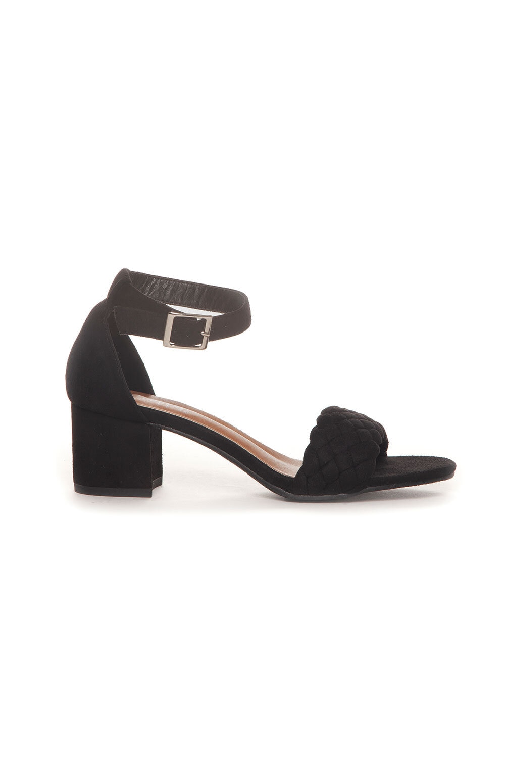 Sandal high-heel Braided - Black