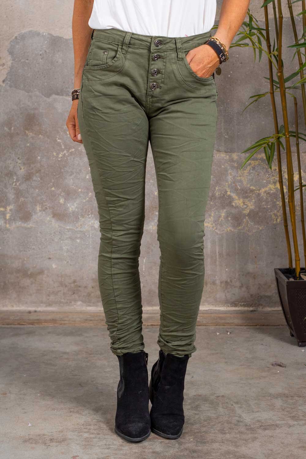 Stylish trousers 90073 - Khaki