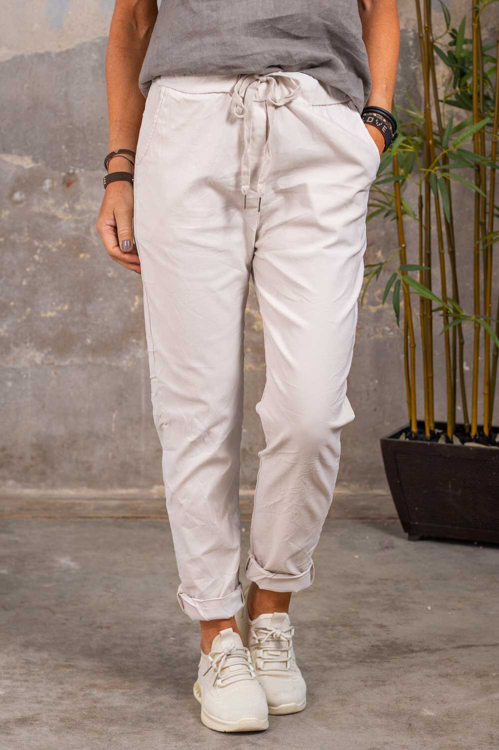 Stretchy trousers 2245 - Beige