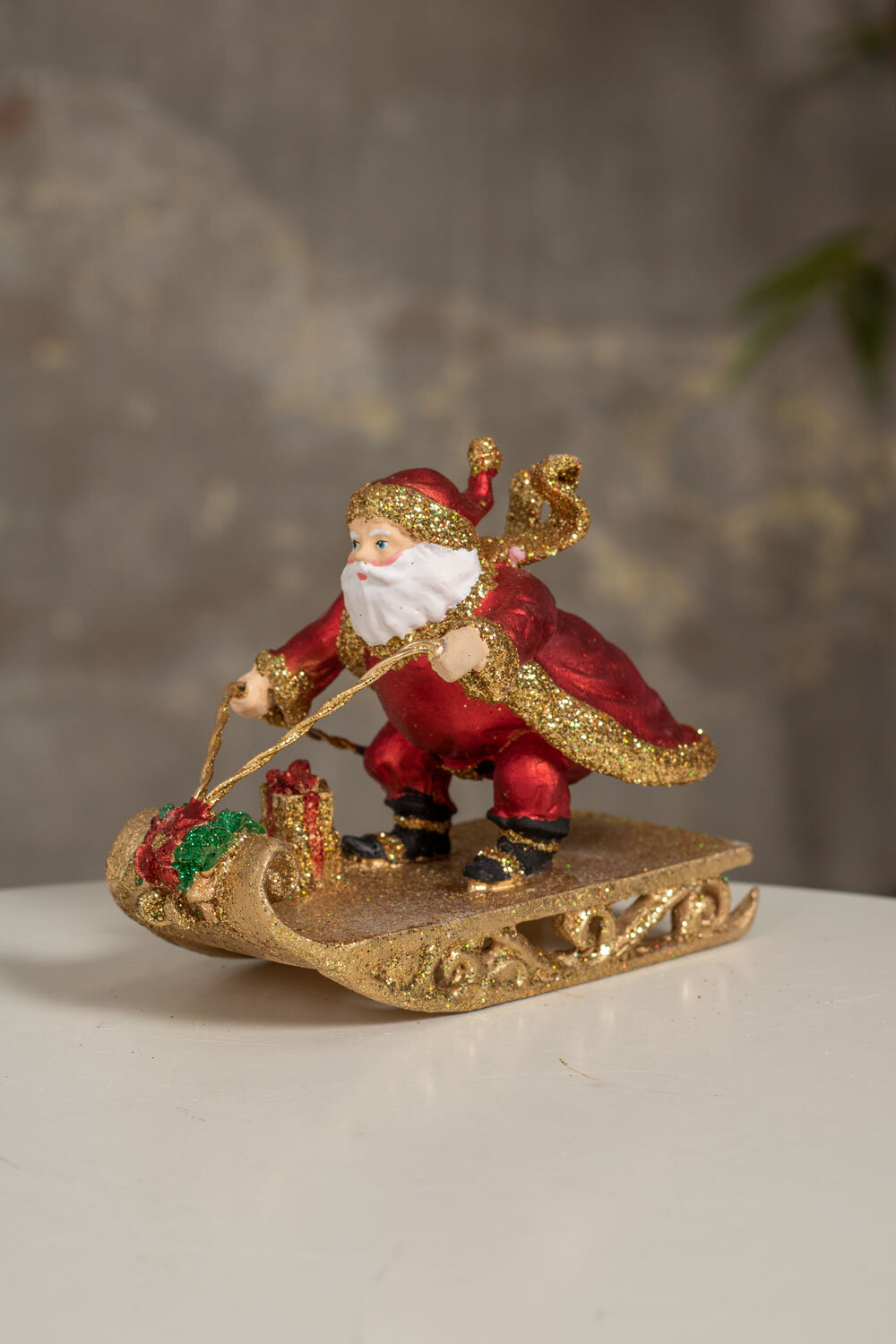 Santa on a sleigh