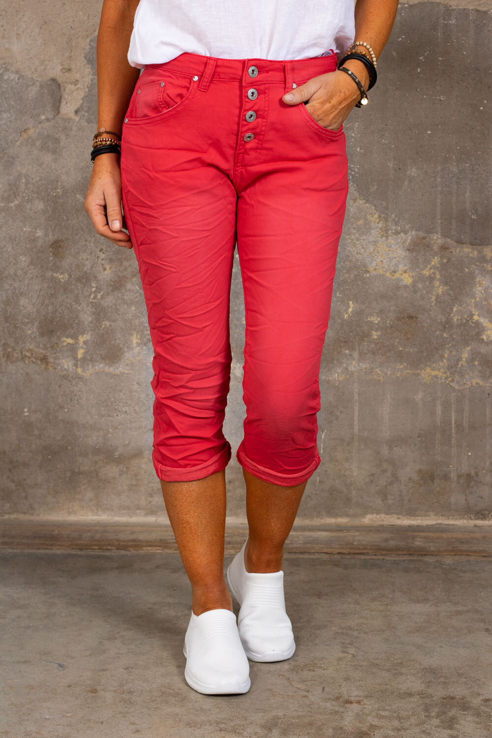Three-quarter pants 1233 - Red