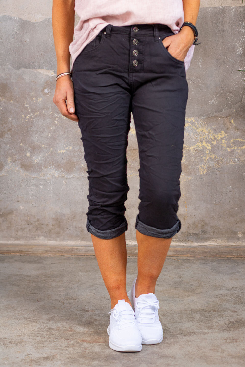 Three Quarter Pants 1233 - Black