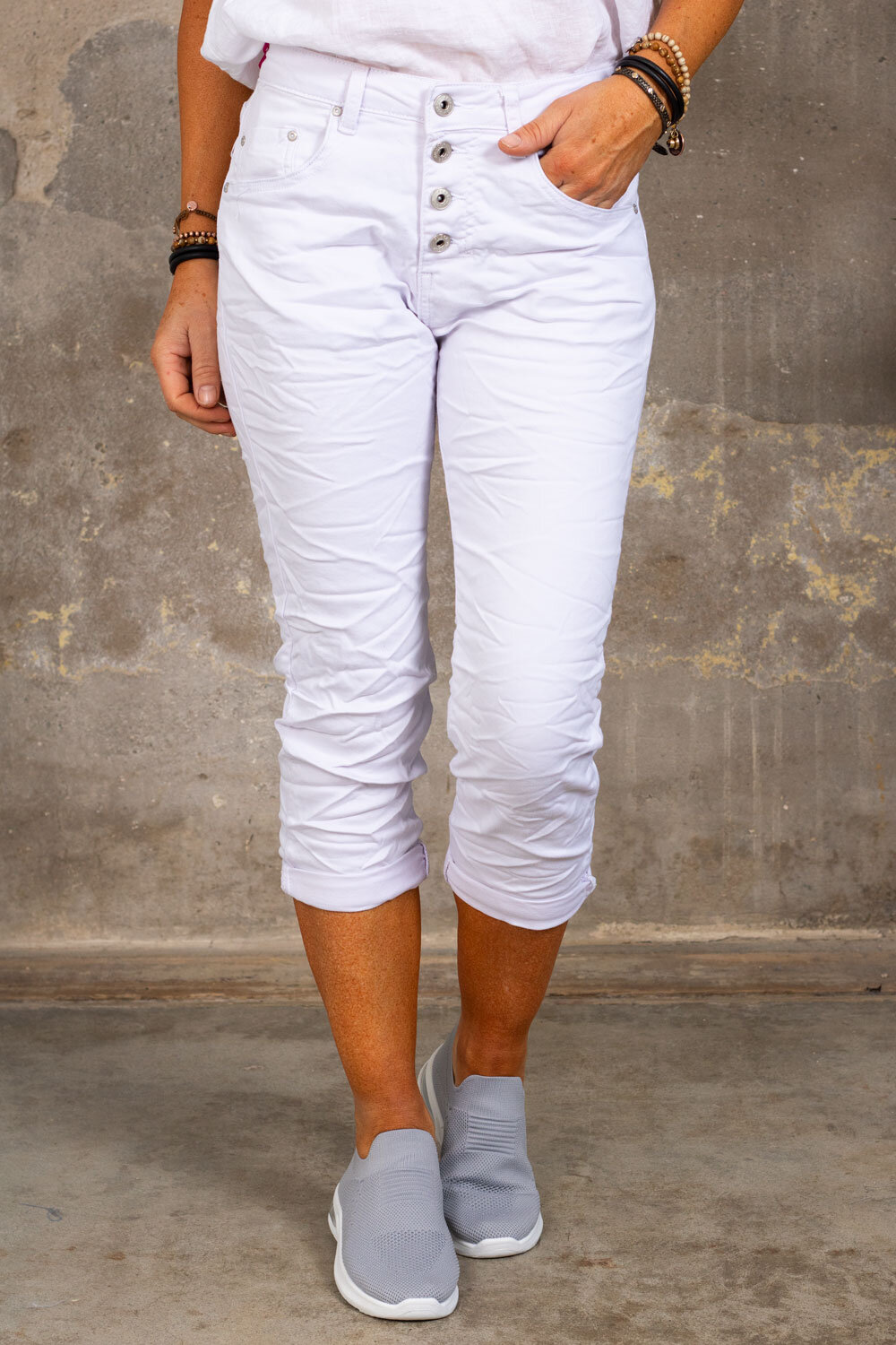 Three Quarter Pants 1233 - White