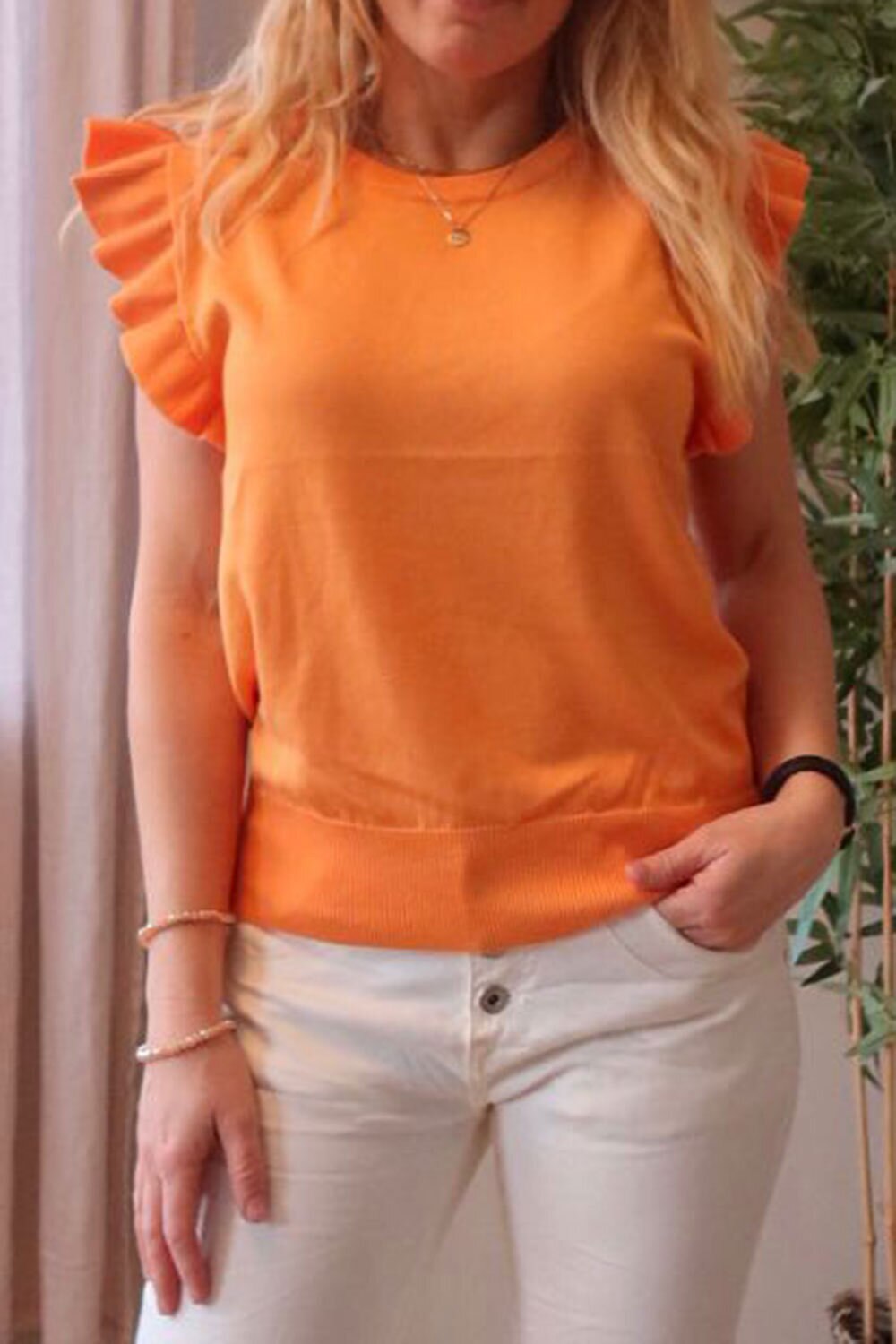 Unni Knitted top - Volang - Orange