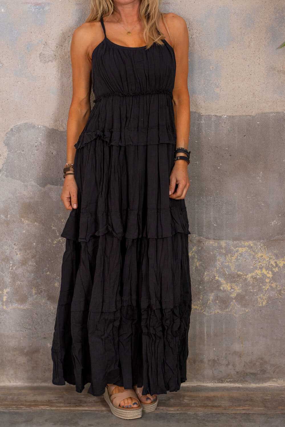 Valentina long dress - Black