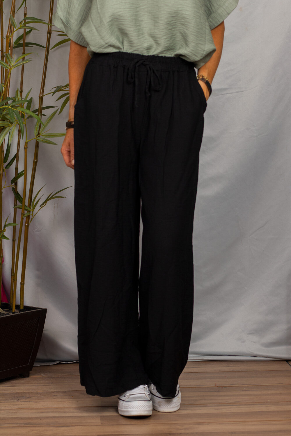 Wide trousers - Black
