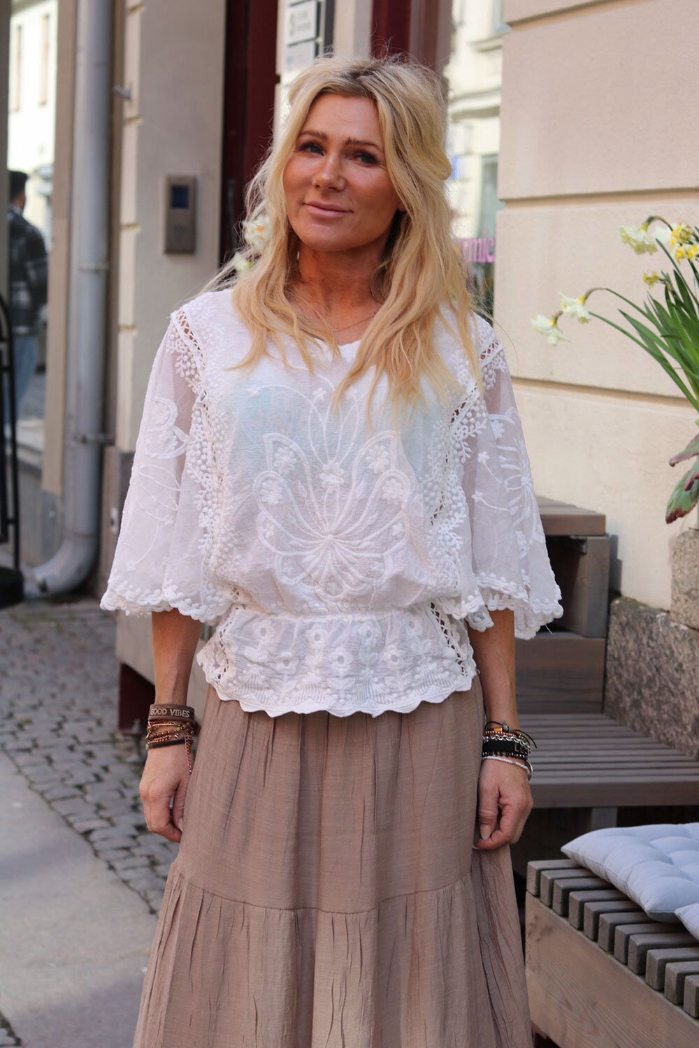 Willow Butterfly blouse - Cream