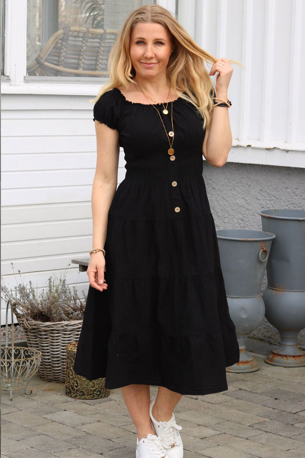 Elsi cotton dress - Black