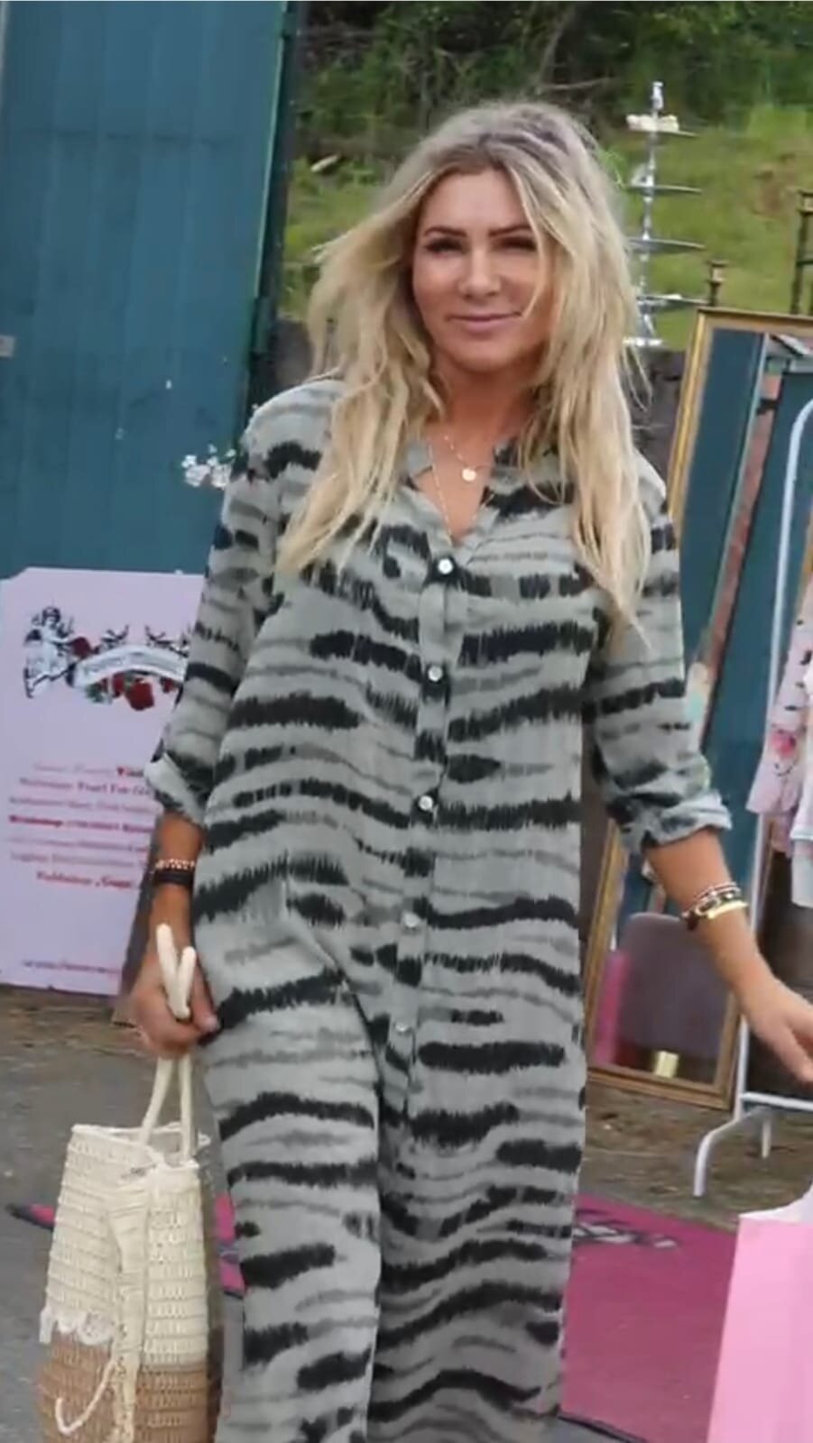 Felicia Långskjorta - Zebra - Khaki