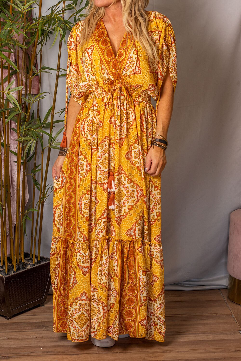 Joline Maxi Dress - Patterned - Mango